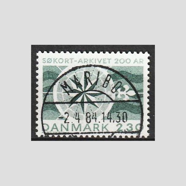 FRIM�RKER DANMARK | 1984 - AFA 799 - S�kortarkivet 200 �r - 2,30 Kr. gr�n - Lux Stemplet Maribo