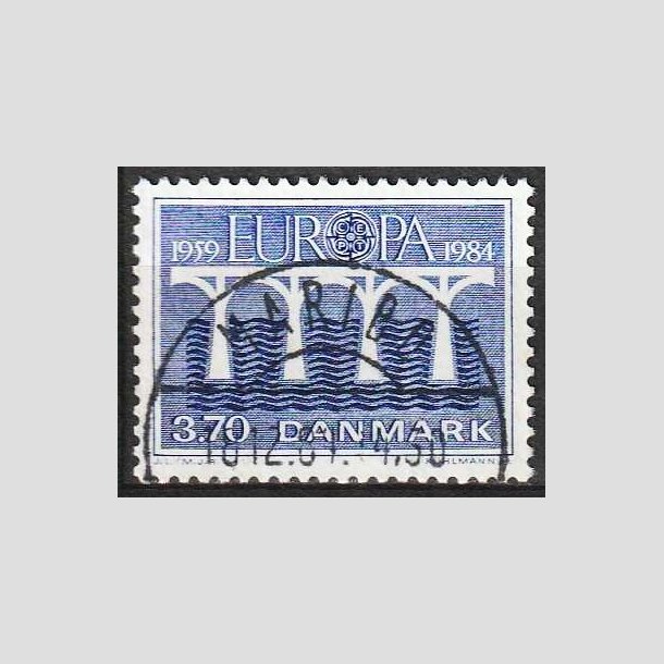 FRIM�RKER DANMARK | 1984 - AFA 804 - Europam�rker - 3,70 Kr. bl� - Lux Stemplet Maribo