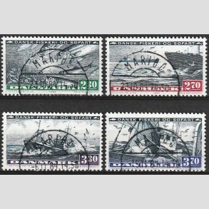 FRIM�RKER DANMARK | 1984 - AFA 809-12 - Fiskeri og s�fart - Komplet s�t - Lux Stemplet