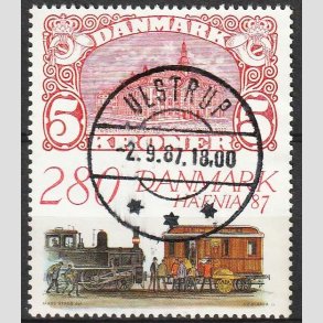 FRIM�RKER DANMARK | 1987 - AFA 888 - Hafnia 87 - 2,80 Kr. flerfarvet - Lux Stemplet Ulstrup