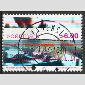 FRIM�RKER DANMARK | 2001 - AFA 1289 - Ungdomskultur - 6,00 Kr. CREATE - Lux Stemplet 