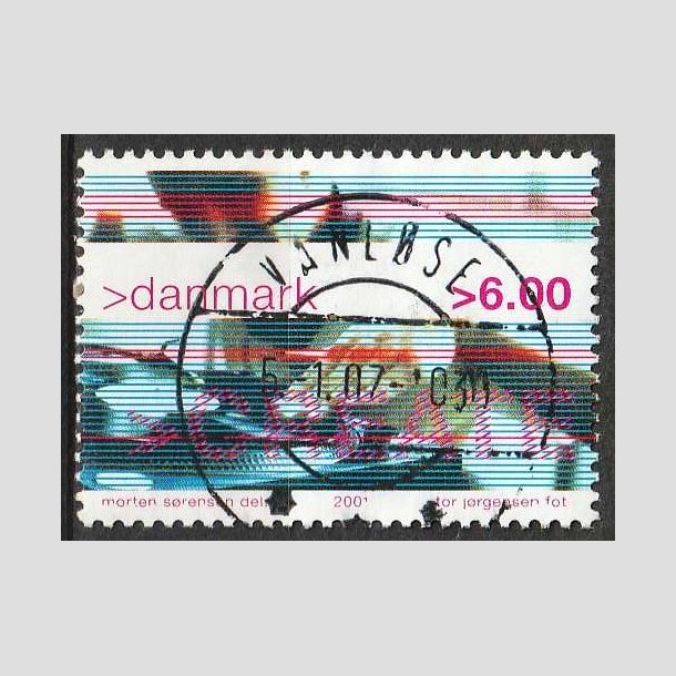 FRIM�RKER DANMARK | 2001 - AFA 1289 - Ungdomskultur - 6,00 Kr. CREATE - Lux Stemplet 