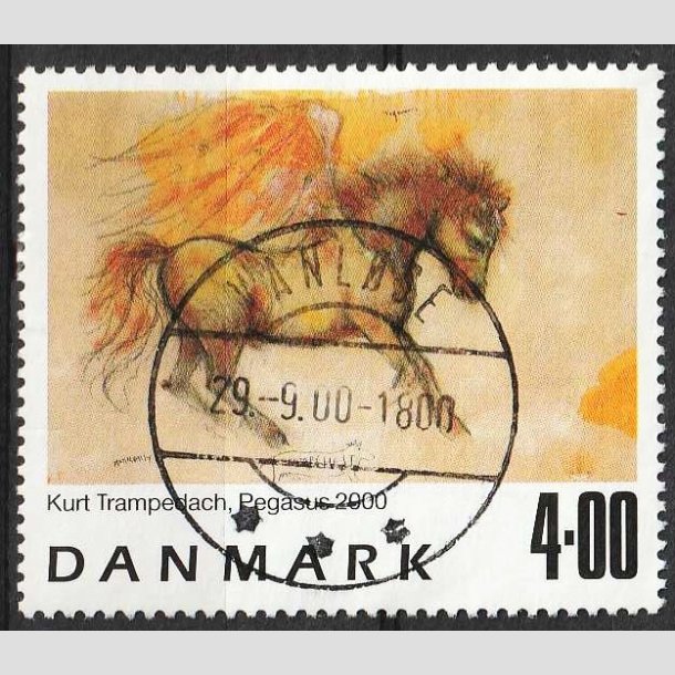 FRIM�RKER DANMARK | 2000 - AFA 1261 - Frim�rkekunst 3. - 4,00 Kr. - Lux Stemplet Vanl�se