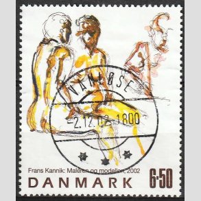 FRIM�RKER DANMARK | 2002 - AFA 1331 - Frank Kannik - 6,50 Kr. flerfarvet - Lux Stemplet Vanl�se