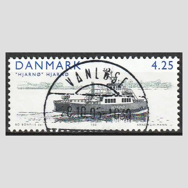 FRIM�RKER DANMARK | 2001 - AFA 1301 - �-f�rger - 4,25 Kr. Hjarn� - Lux Stemplet Vanl�se