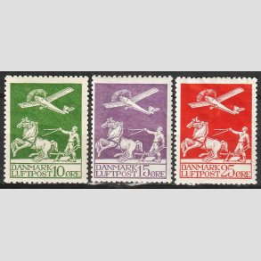 FRIM�RKER DANMARK | 1925 - AFA 144,145,146 - Gl. Luftpost - Ubrugt