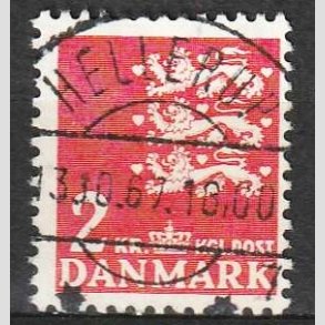 FRIM�RKER DANMARK | 1946-47 - AFA 294 - Rigsv�ben 2 Kr. r�d - Lux Stemplet Hellerup