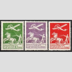 FRIM�RKER DANMARK | 1925 - AFA 144,145,146 - Gl. Luftpost - Ubrugt