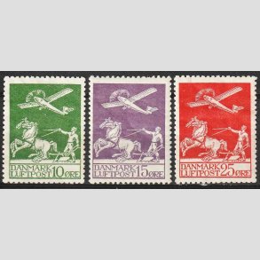 FRIM�RKER DANMARK | 1925 - AFA 144,145,146 - Gl. Luftpost - Ubrugt