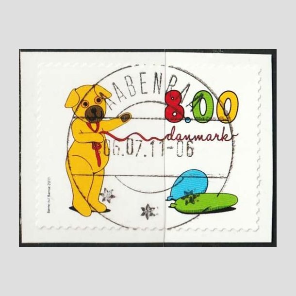 FRIM�RKER DANMARK | 2011 - AFA 1669 - B�rne-tv - 8,00 Kr. flerfarvet - Lux Stemplet Aabenraa