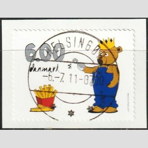 FRIM�RKER DANMARK | 2011 - AFA 1668 - B�rne-tv - 6,00 Kr. flerfarvet - Lux Stemplet Helsing�r