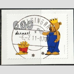 FRIM�RKER DANMARK | 2011 - AFA 1668 - B�rne-tv - 6,00 Kr. flerfarvet - Lux Stemplet Helsing�r