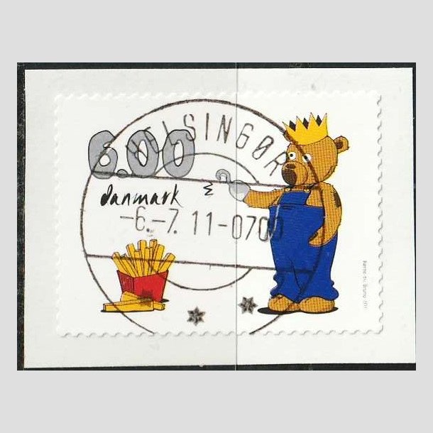 FRIM�RKER DANMARK | 2011 - AFA 1668 - B�rne-tv - 6,00 Kr. flerfarvet - Lux Stemplet Helsing�r