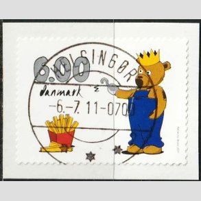 FRIM�RKER DANMARK | 2011 - AFA 1668 - B�rne-tv - 6,00 Kr. flerfarvet - Lux Stemplet Helsing�r