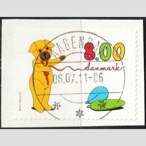 FRIM�RKER DANMARK | 2011 - AFA 1669 - B�rne-tv - 8,00 Kr. flerfarvet - Lux Stemplet Aabenraa