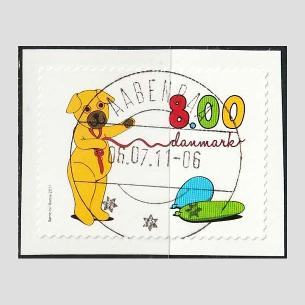 FRIM�RKER DANMARK | 2011 - AFA 1669 - B�rne-tv - 8,00 Kr. flerfarvet - Lux Stemplet Aabenraa