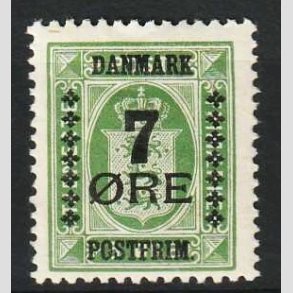 FRIM�RKER DANMARK | 1926 - AFA 163 - 7/5 �re gr�n Provisorium - Ubrugt 