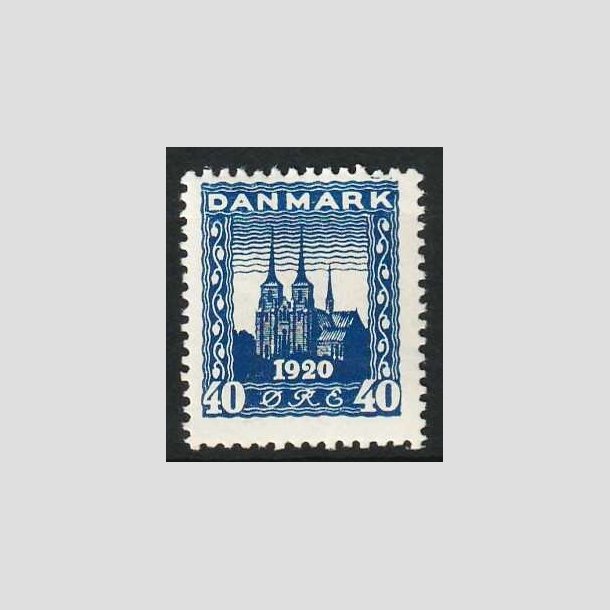 FRIM�RKER DANMARK | 1921 - AFA 116 - Genforening 40 �re bl� - Ubrugt
