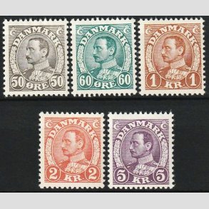 FRIM�RKER DANMARK | 1934 - AFA 209-13 - Chr. X i s�t - Ubrugt