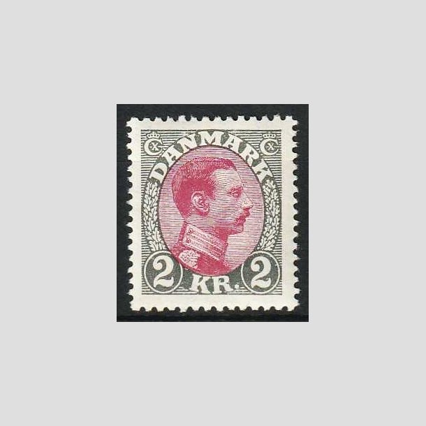 FRIM�RKER DANMARK | 1925-26 - AFA 151 - Chr. X 2 Kr. gr�/r�dlilla - Ubrugt