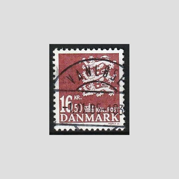 FRIM�RKER DANMARK | 2005 - AFA 1414 - Lille Rigsv�ben - 16,50 Kr. brun - Lux Stemplet Vanl�se