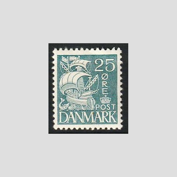 FRIM�RKER DANMARK | 1933 - AFA 205 - Karavel 25 �re bl� Type I - Ubrugt