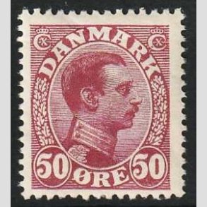 FRIM�RKER DANMARK | 1913 - AFA 74 - Chr. X 50 �re vinr�d - Ubrugt