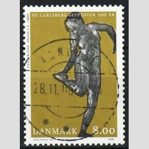 FRIM�RKER DANMARK | 2006 - AFA 1476 - Glyplotek 100 �r. - 8,00 Kr. Danserinde - Pragt Stemplet Vanl�se