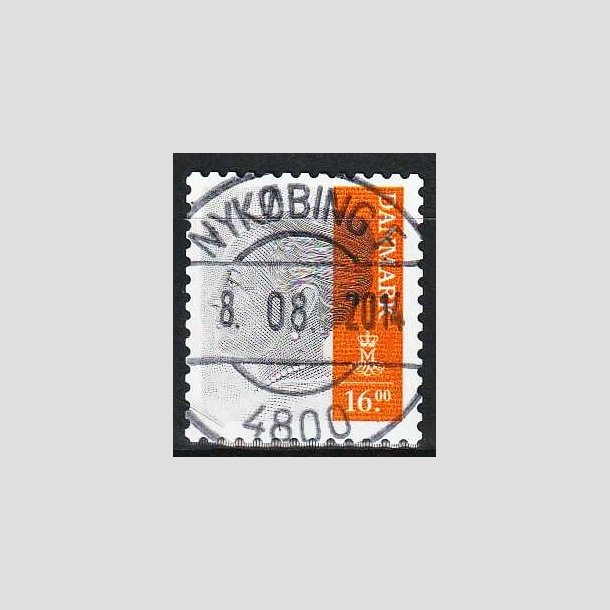 FRIM�RKER DANMARK | 2013 - AFA 1737 - Dronning Margrethe - 16 Kr. gr�/orange - Pragt Stemplet 
