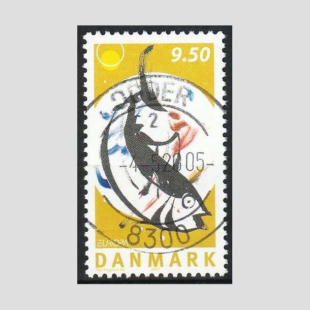 FRIM�RKER DANMARK | 2005 - AFA 1438 - Europam�rker - 9,50 Kr. Fiskeret - Pragt Stemplet Odder