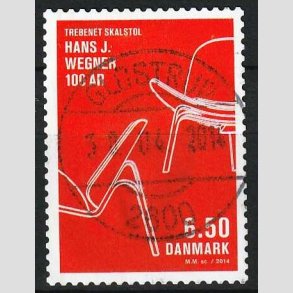 FRIM�RKER DANMARK | 2014 - AFA 1773 - Dansk design - 6,50 Kr. flerfarvet - Pragt Stemplet Glostrup