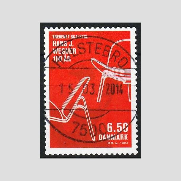 FRIM�RKER DANMARK | 2014 - AFA 1773 - Dansk design - 6,50 Kr. flerfarvet - Pragt Stemplet Holstebro