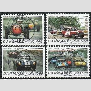 FRIM�RKER DANMARK | 2006 - AFA 1470-73 - Klassiske racerbiler - Komplet s�t - Lux Stemplet
