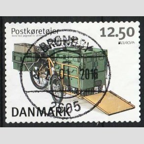 FRIM�RKER DANMARK | 2013 - AFA 1741 - Postk�ret�jer - 12,50 Kr. flerfarvet - Pragt Stemplet