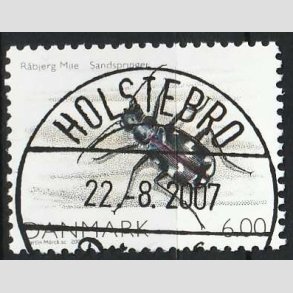 FRIM�RKER DANMARK | 2007 - AFA 1513 - Danmarks natur I - 6,00 Kr. flerfarvet - Pragt Stemplet 