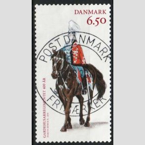 FRIM�RKER DANMARK | 2014 - AFA 1794 - Garderhusarreregimentet 400 �r - 6,50 Kr. flerfarvet - Pragt Stemplet