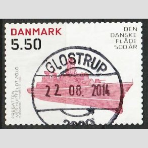 FRIM�RKER DANMARK | 2010 - AFA 1620E - Den Danske fl�de 500 �r - 5,50 Kr. - Lux Stemplet Glostrup