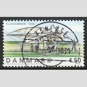 FRIM�RKER DANMARK | 2006 - AFA 1478 - Ellehammer - 4,50 Kr. flerfarvet - Pragt Stemplet 