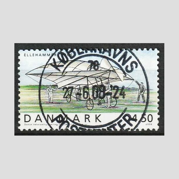 FRIM�RKER DANMARK | 2006 - AFA 1478 - Ellehammer - 4,50 Kr. flerfarvet - Pragt Stemplet 