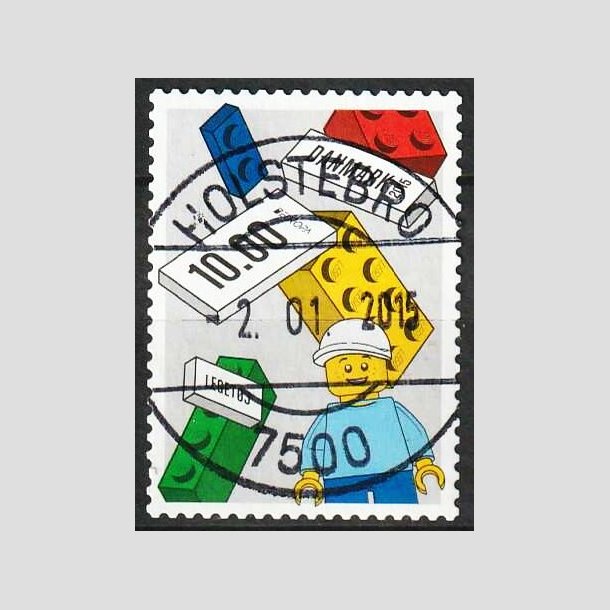 FRIM�RKER DANMARK | 2015 - AFA 1805 - LEGO-klodser - 10 Kr. flerfarvet - Pragt Stemplet Holstebro