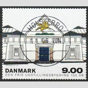 FRIM�RKER DANMARK | 2014 - AFA 1787 - Den Frie Udstillingsbygning 100 �r. - 9,00 kr. - Lux Stemplet