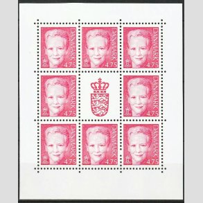 FRIM�RKER DANMARK | 2006 - AFA 1449 (SM�ARK NR. 24) - 4,75 kr. r�d x 8 samt vignet - Postfrisk