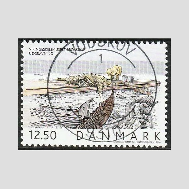 FRIM�RKER DANMARK | 2004 - AFA 1403 - Vikingeskibsmuseet - 12,50 Kr. - Pragt Stemplet Vodskov