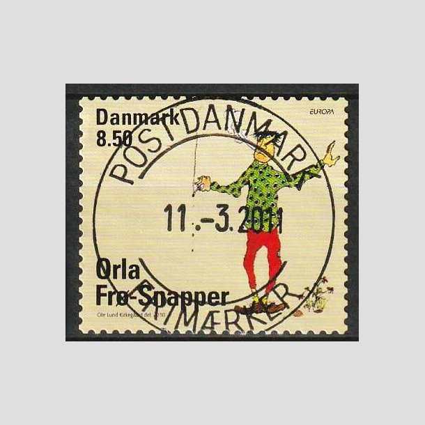 FRIM�RKER DANMARK | 2010 - AFA 1629E - B�rneb�ger - 8,50 Kr. Orla Fr�-Snapper - Lux Stemplet
