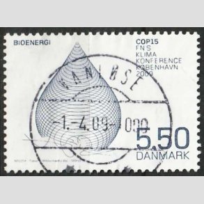 FRIM�RKER DANMARK | 2009 - AFA 1568 - COP15 - 5,50 Kr. flerfarvet - Lux Stemplet