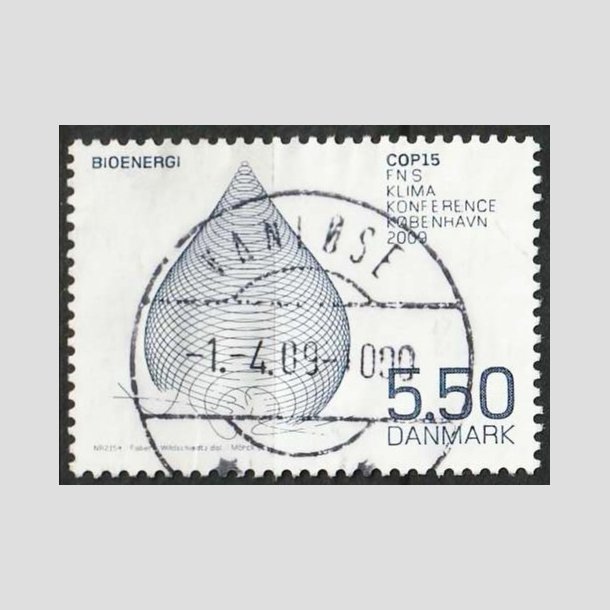 FRIM�RKER DANMARK | 2009 - AFA 1568 - COP15 - 5,50 Kr. flerfarvet - Lux Stemplet