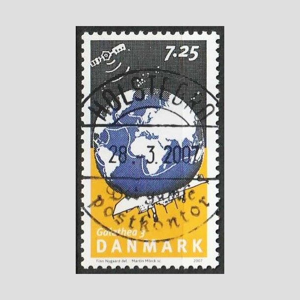 FRIM�RKER DANMARK | 2007 - AFA 1506 - Galathea 3. - 7,25 Kr. flerfarvet - Pragt Stemplet
