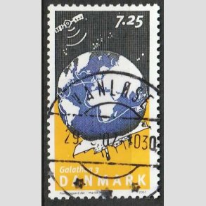 FRIM�RKER DANMARK | 2007 - AFA 1506 - Galathea 3. - 7,25 Kr. flerfarvet - Pragt Stemplet
