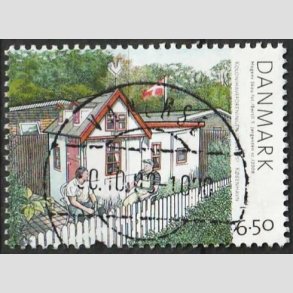 FRIM�RKER DANMARK | 2008 - AFA 1549 - Kolonihaver - 6,50 Kr. flerfarvet - Pragt Stemplet Vanl�se