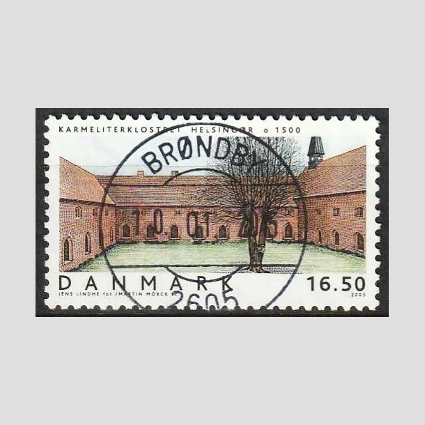 FRIM�RKER DANMARK | 2005 - AFA 1421 - Danske boliger IV. - 16,50 Kr. Karmeliterklosteret - Pragt Stemplet
